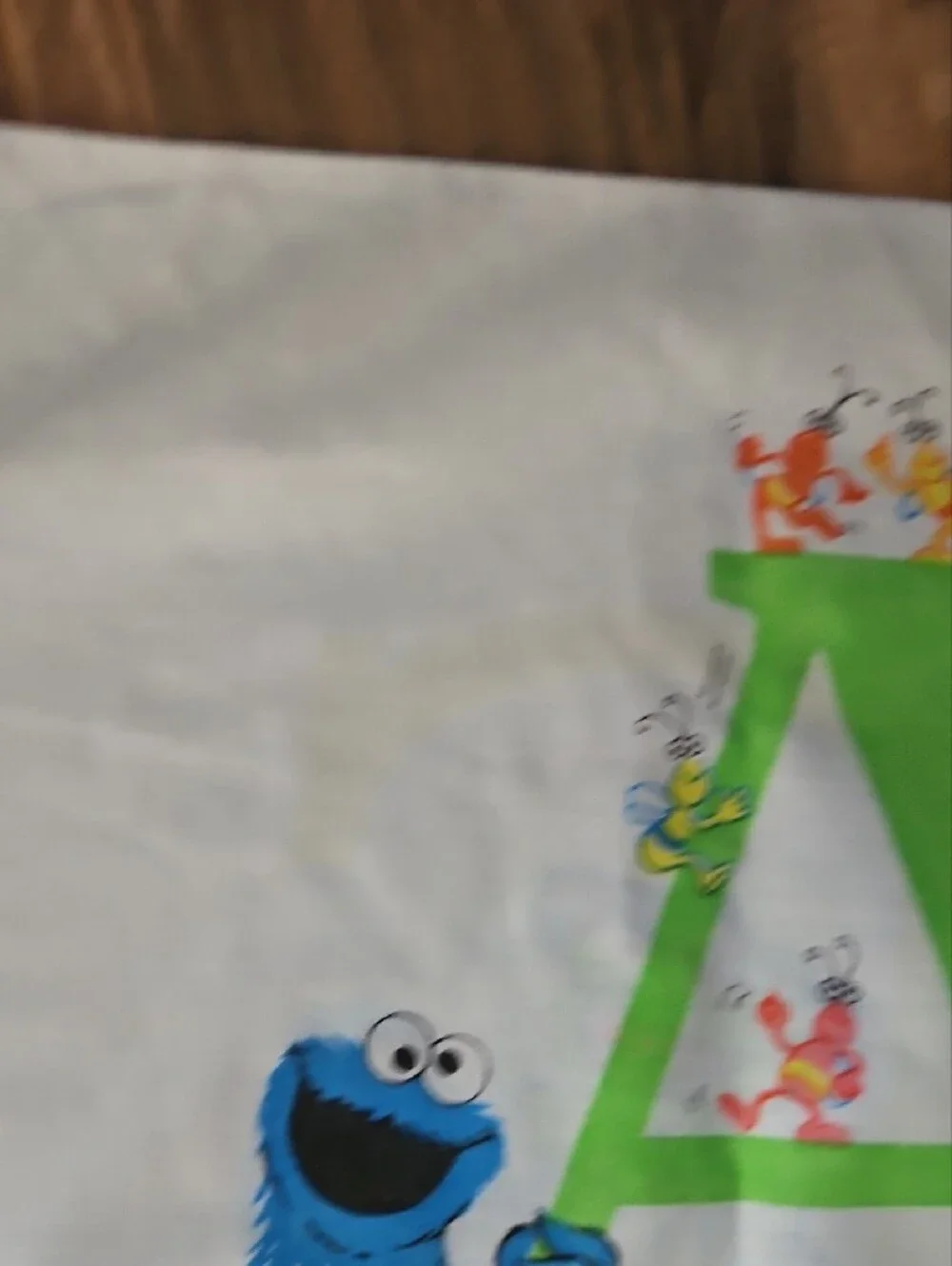 Muppets Kids Sesame Street ABC Pillowcase in White with Colorful Characters